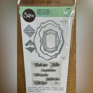 Sizzix Olivia Rose Metal Cutting Dies and stamp set
